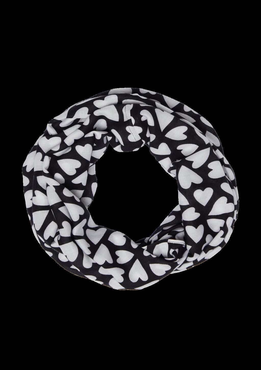 Floraler Loop-Schal aus Viskose mit Artwork-Details