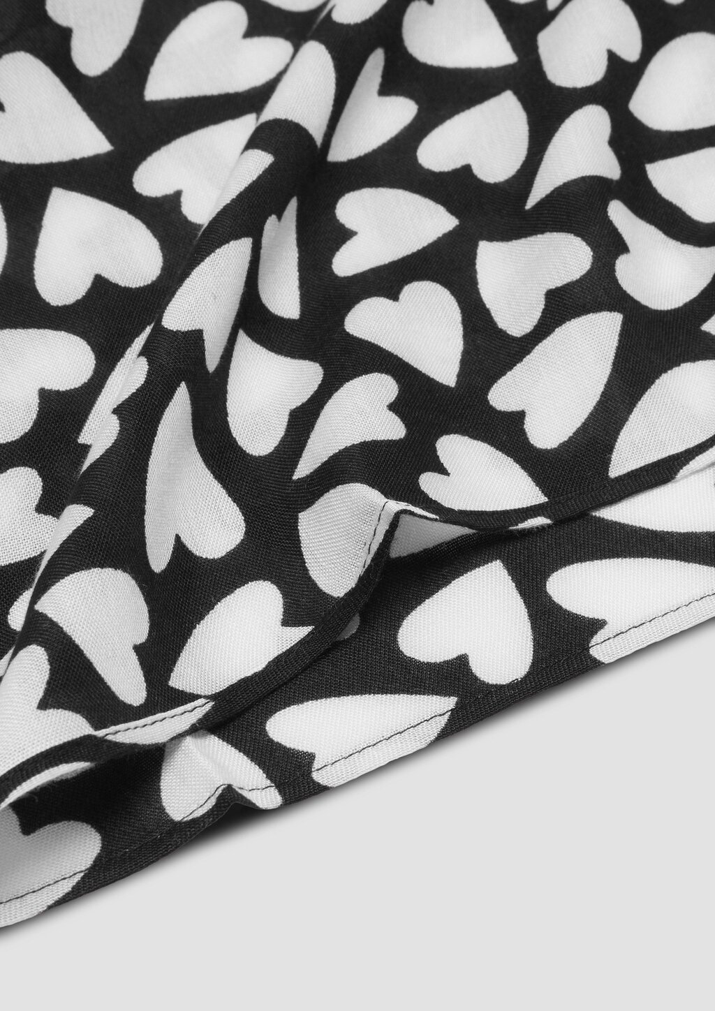 Floraler Loop-Schal aus Viskose mit Artwork-Details