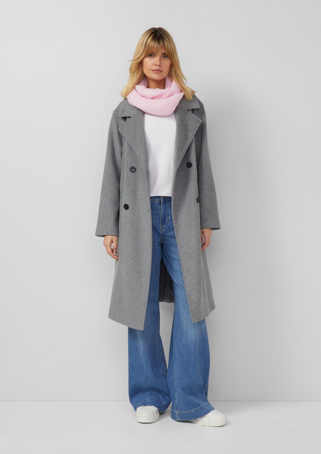 Loop-Schal in Plissee-Optik