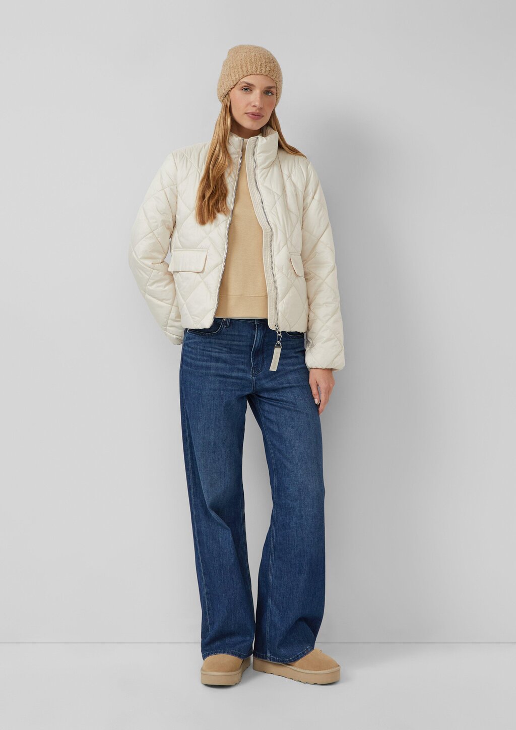 Beanie in Bouclé-Optik