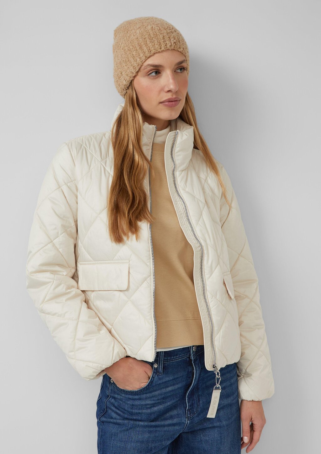 Beanie in Bouclé-Optik