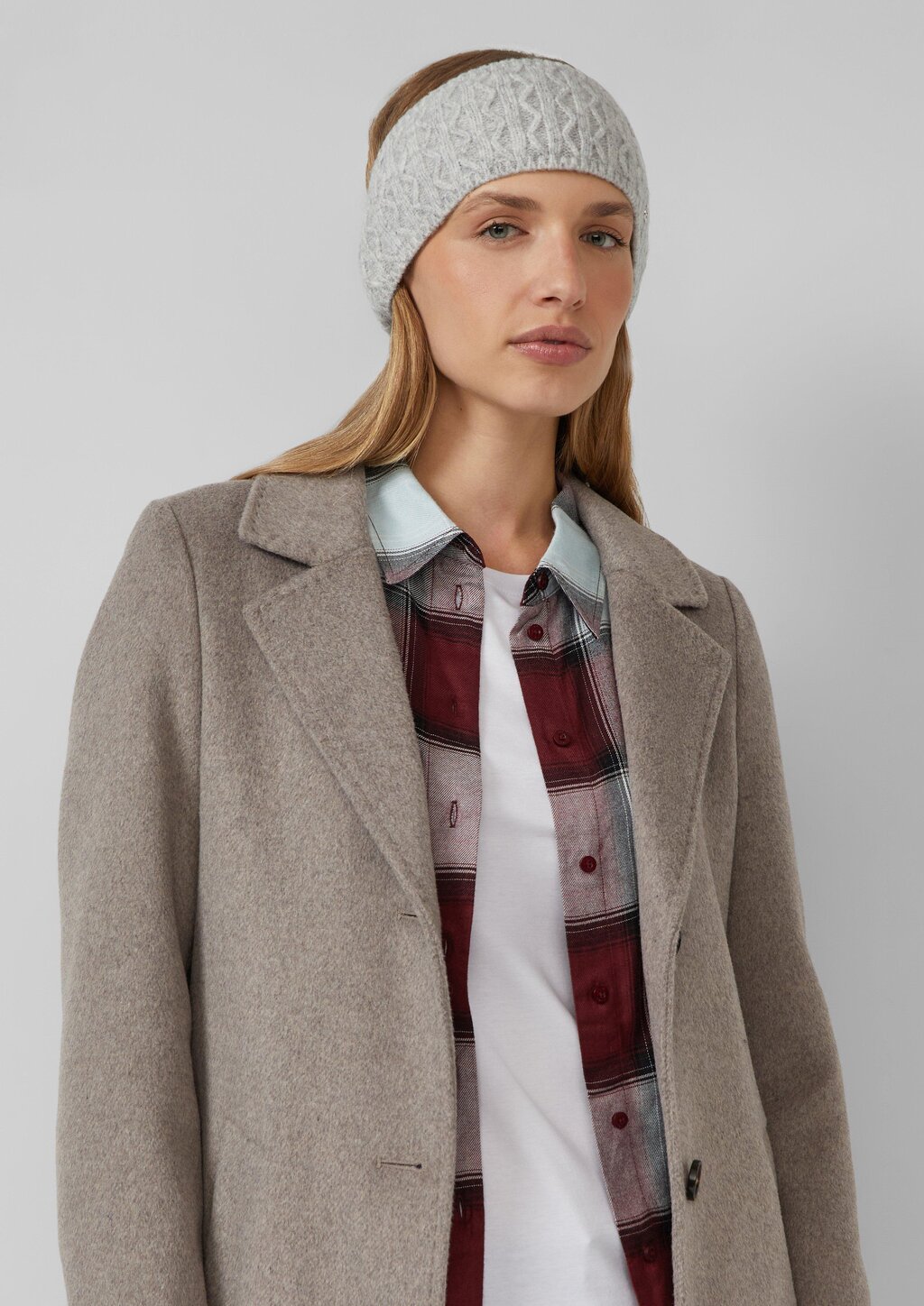 Strick-Stirnband mit Fleece-Futter