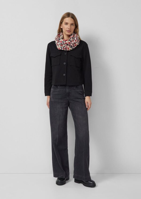 Loop-Schal im Hahnentritt-Muster