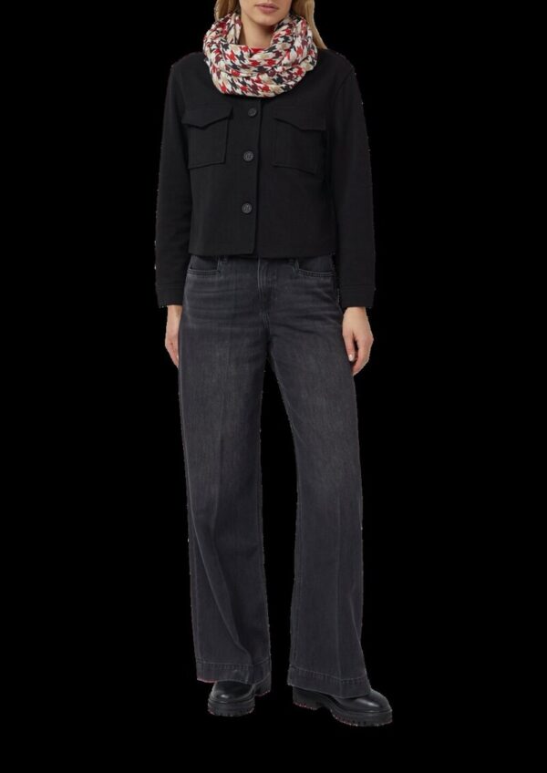 Loop-Schal im Hahnentritt-Muster