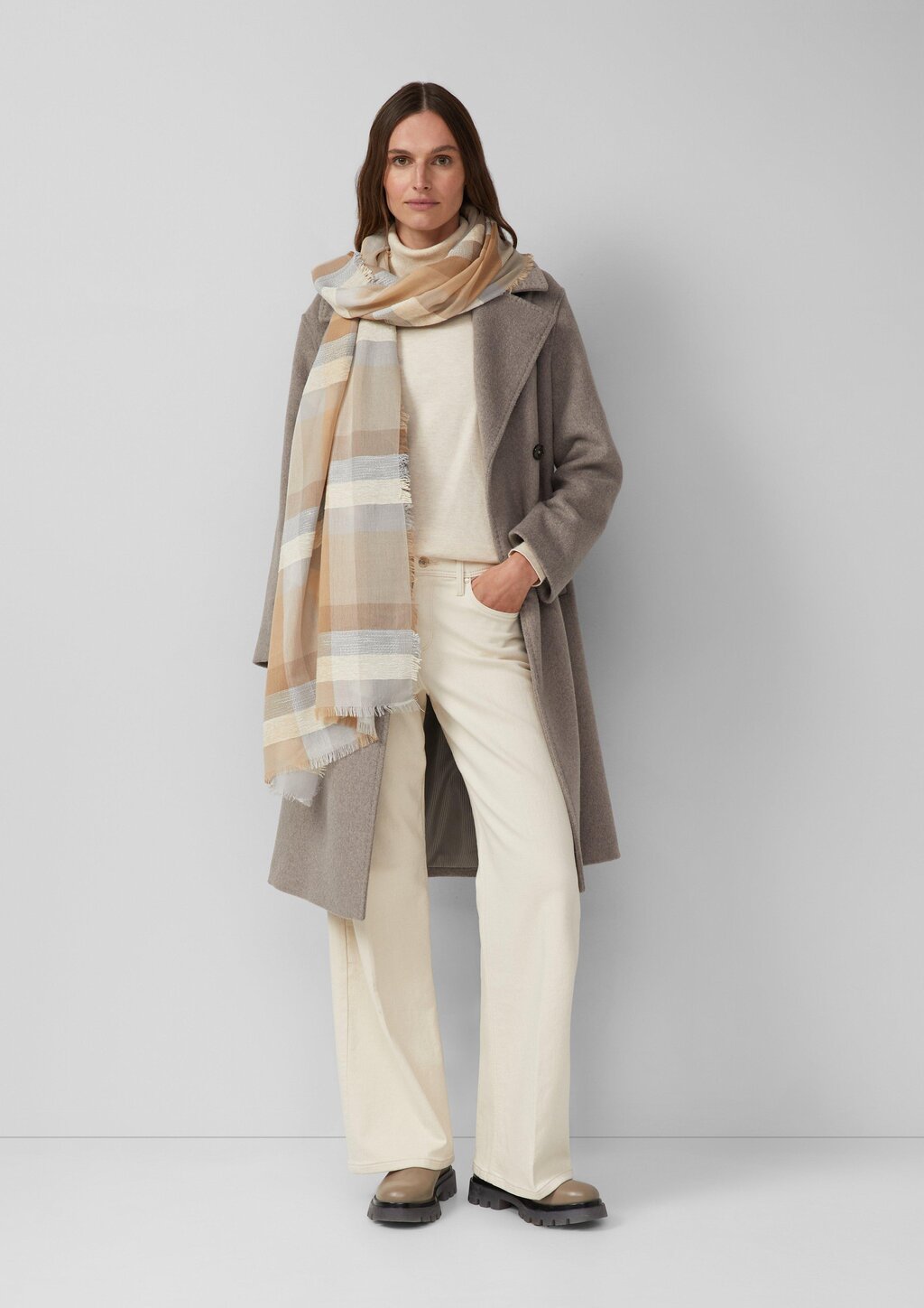 Schal mit Karo-Print