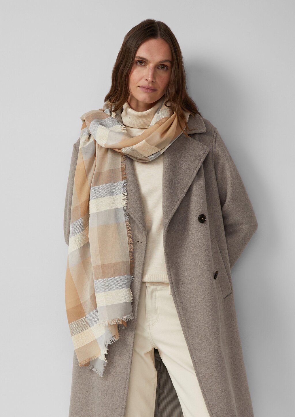 Schal mit Karo-Print