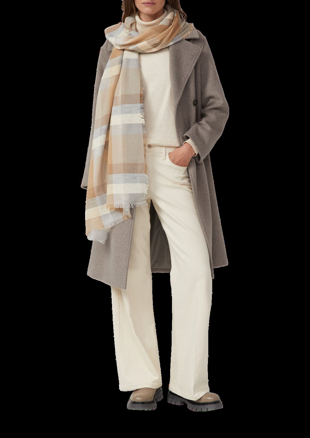 Schal mit Karo-Print