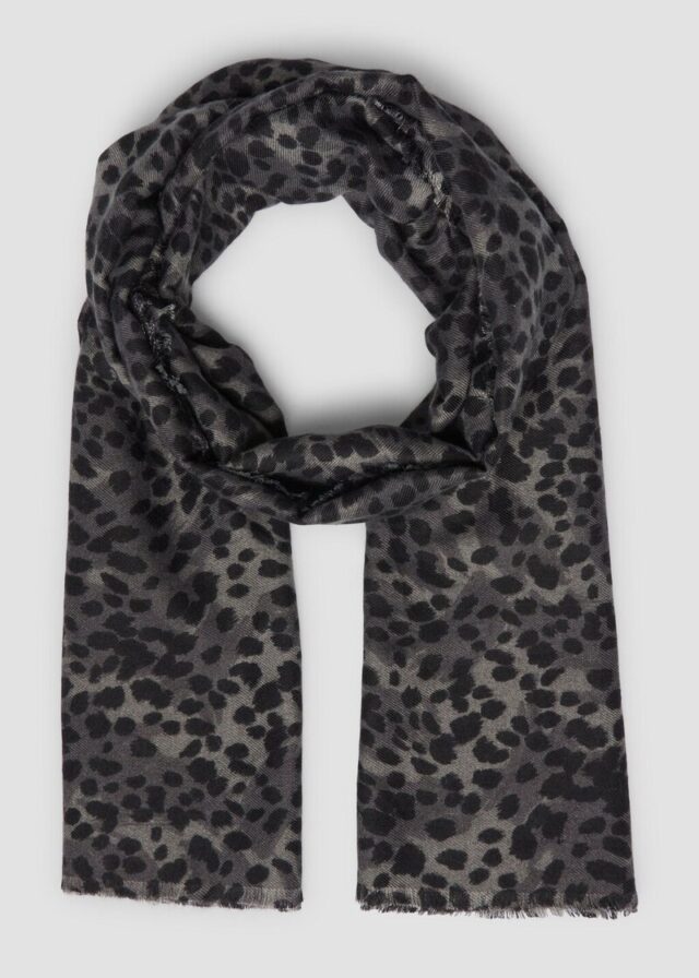 Schal mit Allover-Animal Print