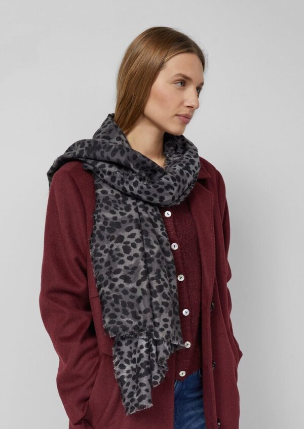 Schal mit Allover-Animal Print