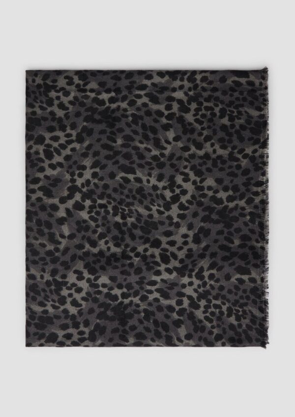 Schal mit Allover-Animal Print