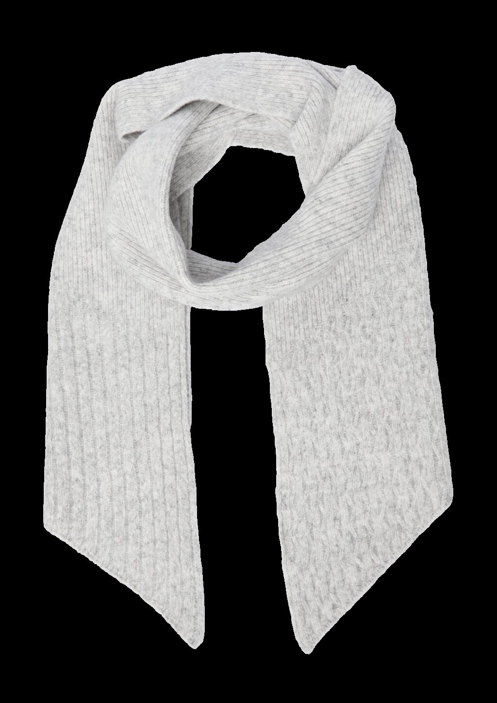 Strick-Schal mit Zick-Zack-Muster