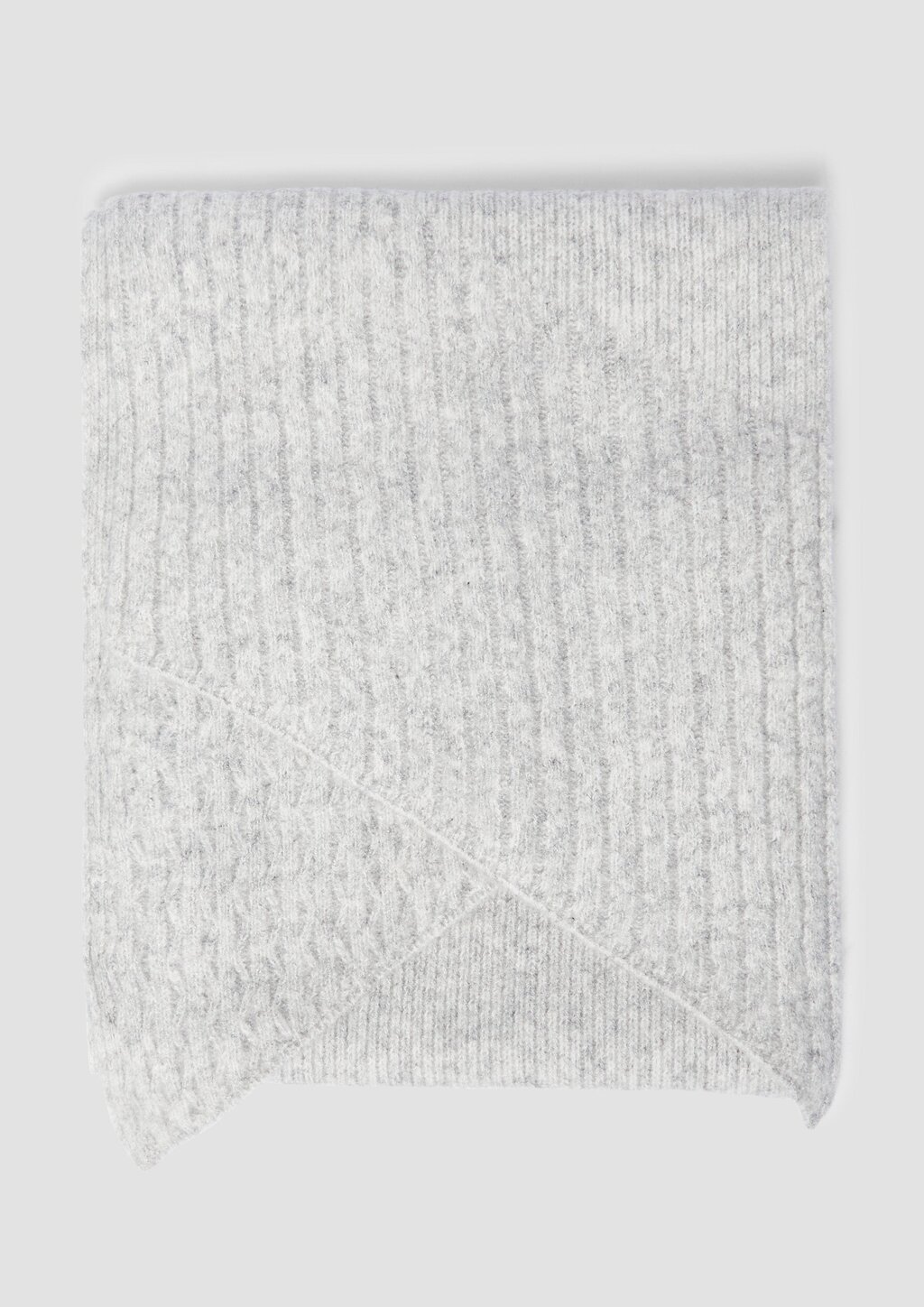 Strick-Schal mit Zick-Zack-Muster