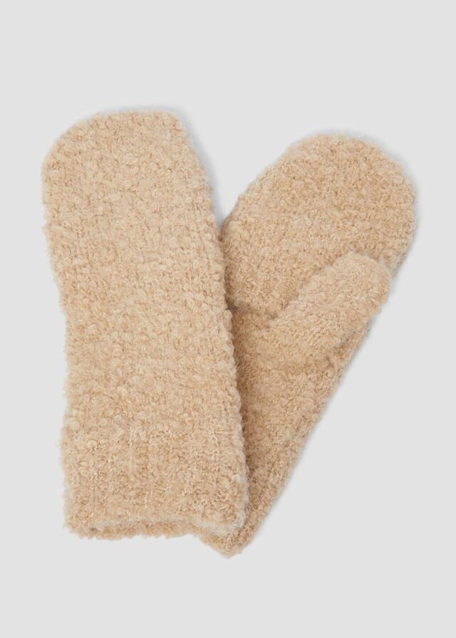 Fäustlinge aus Bouclé-Strick
