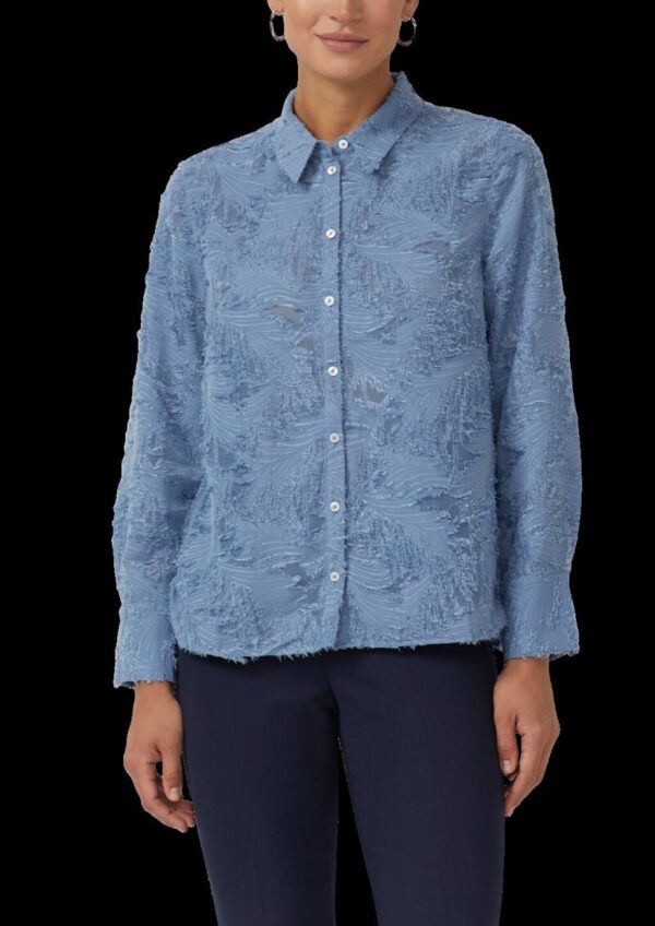Hemdbluse mit 3D-Effekt
