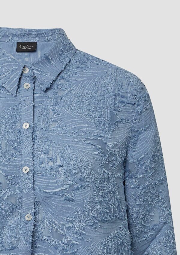 Hemdbluse mit 3D-Effekt