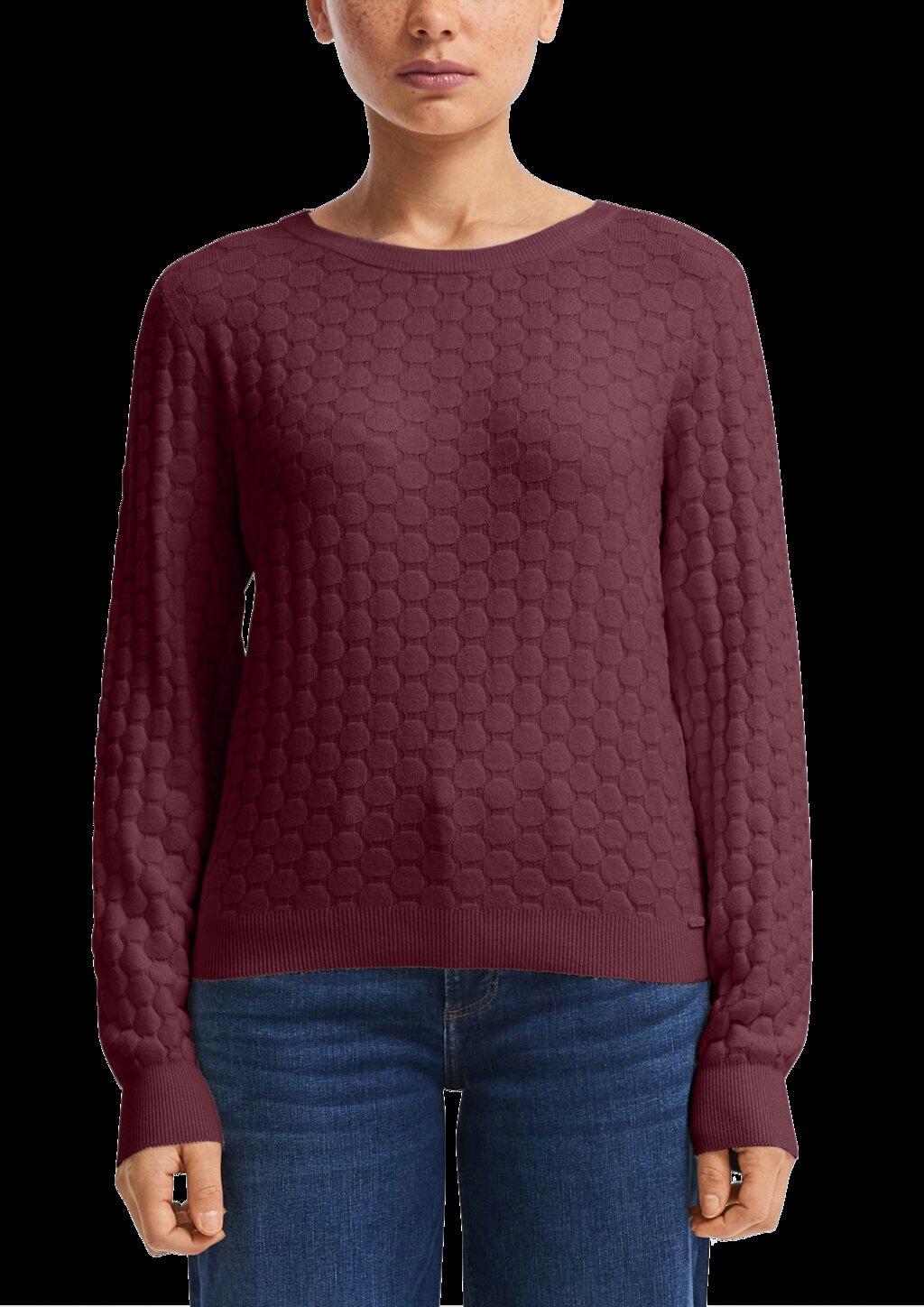 Strukturierter Pullover