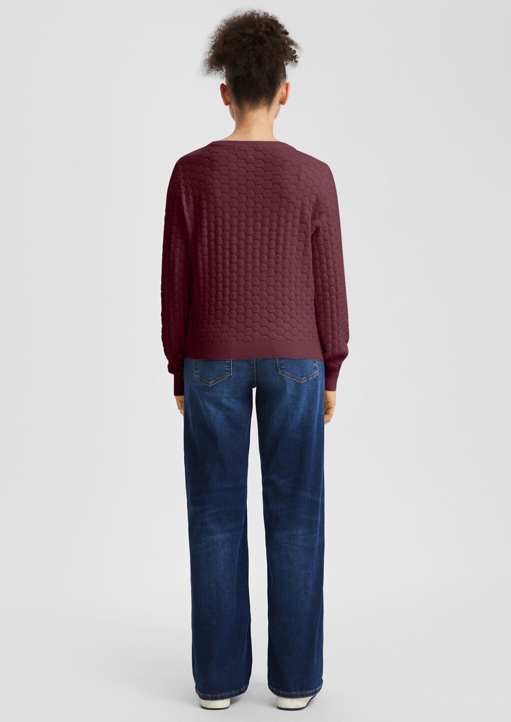 Strukturierter Pullover