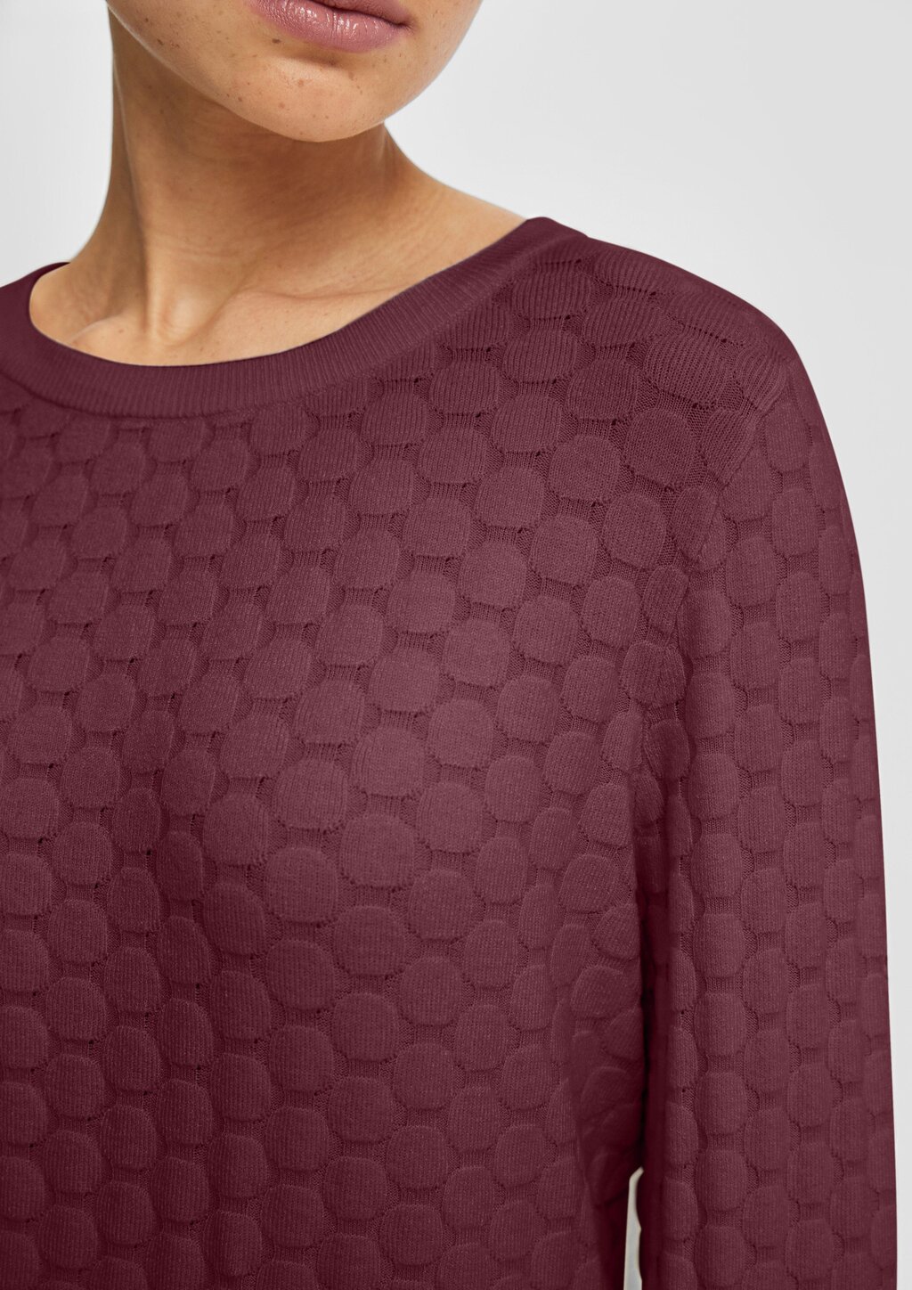 Strukturierter Pullover