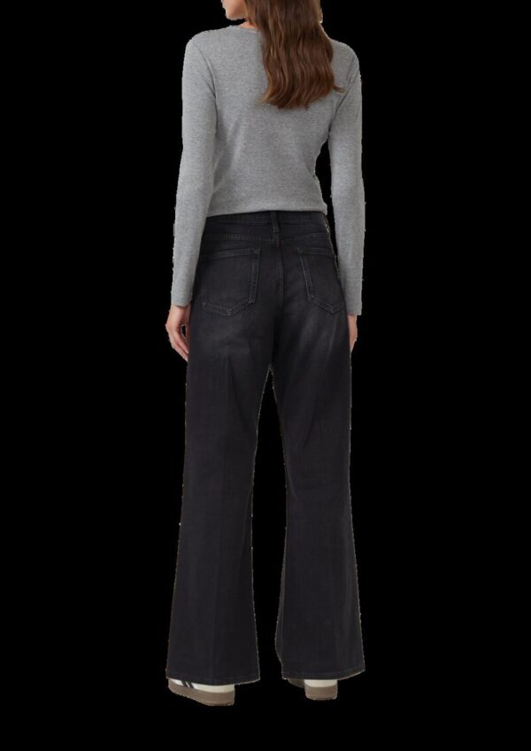 Jeans Suri / Regular Fit / High Rise / Wide Leg / Schmuckstein-Details