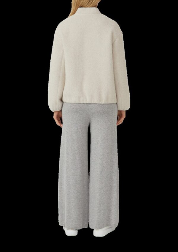 Flauschige Jacke im Relaxed Fit mit Stehkragen