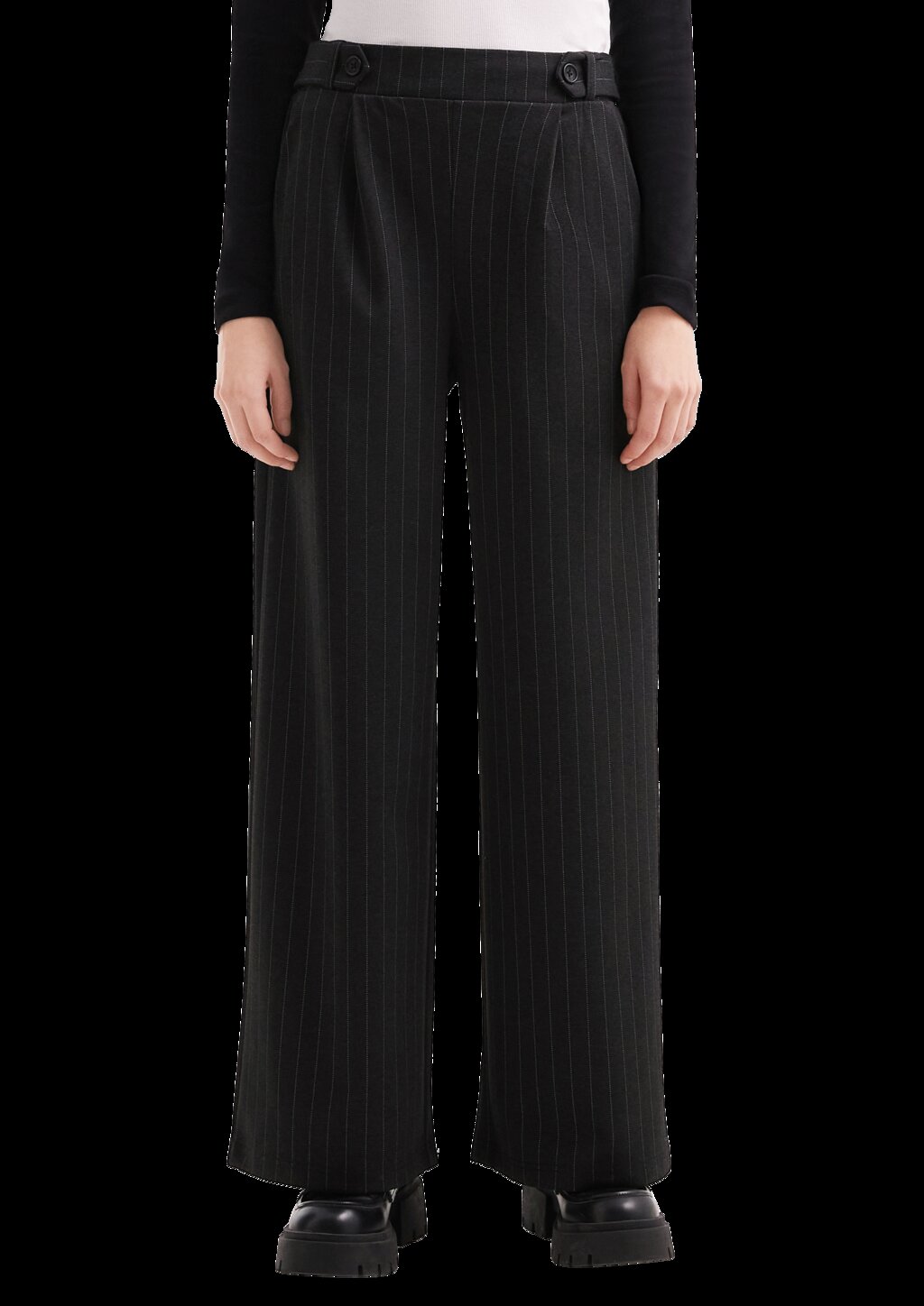 Wide Leg Pants aus Interlockjersey