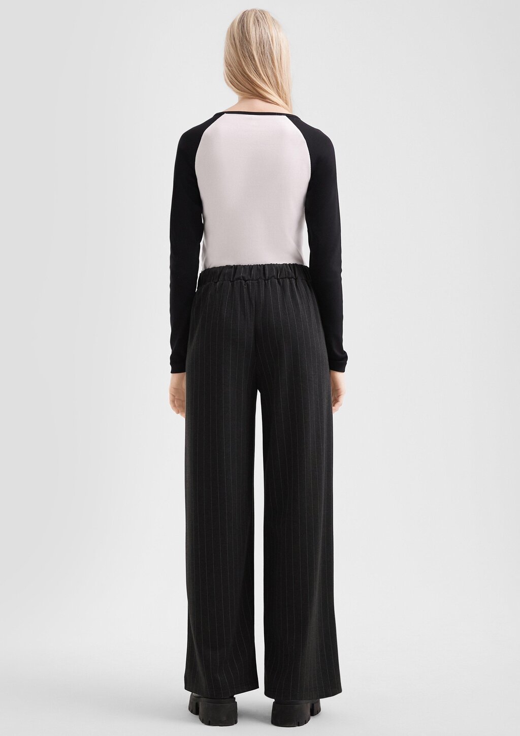 Wide Leg Pants aus Interlockjersey