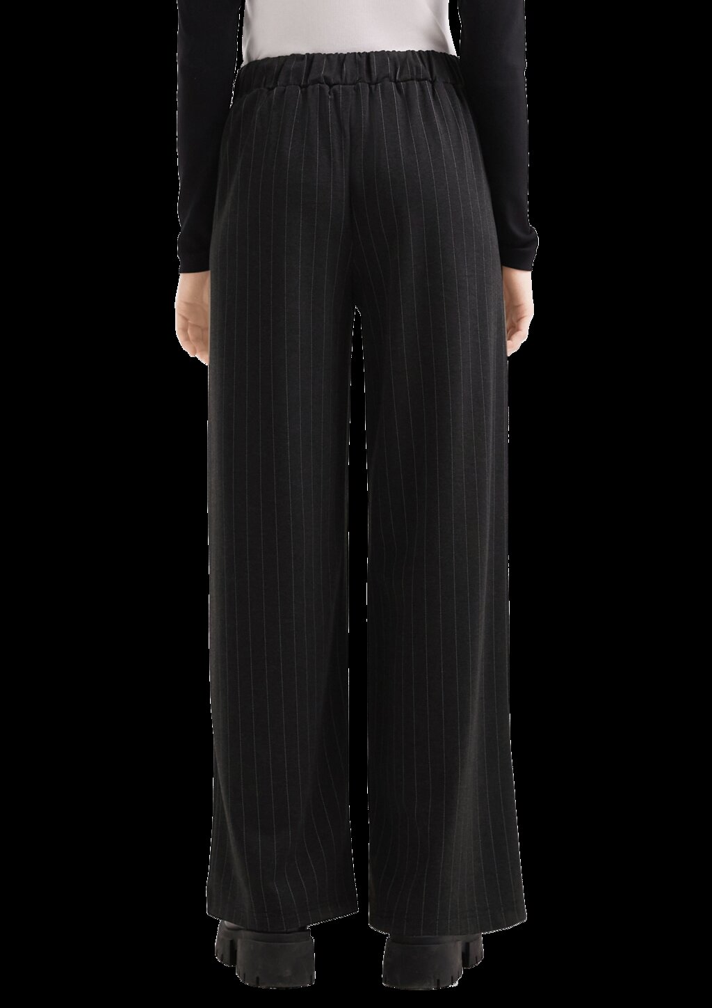 Wide Leg Pants aus Interlockjersey