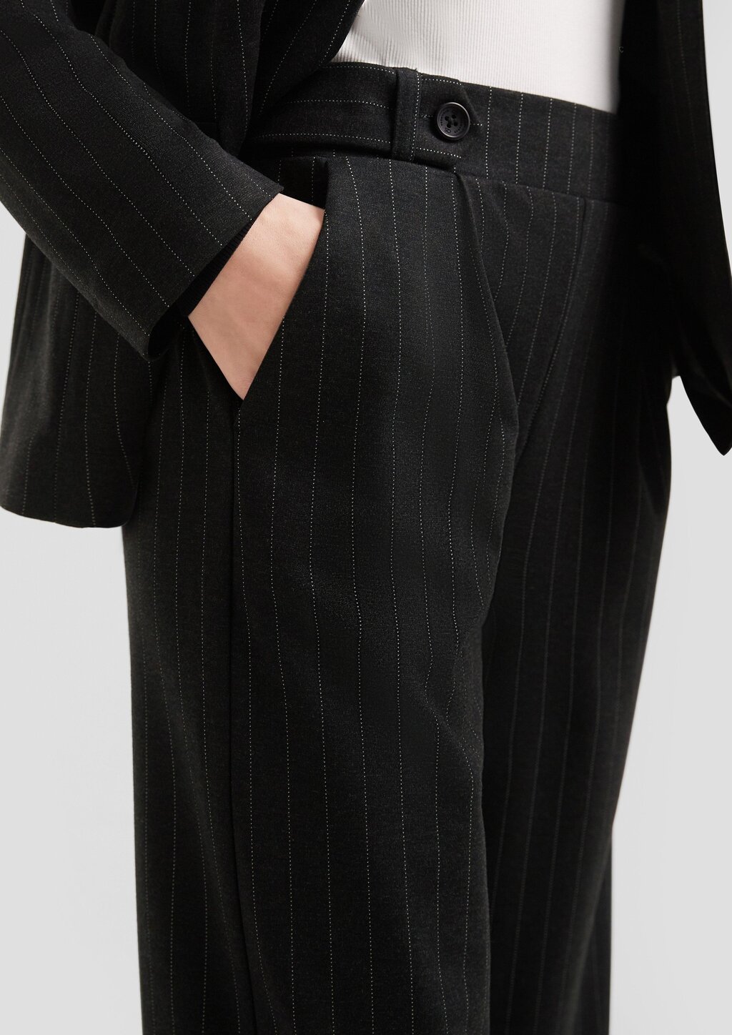 Wide Leg Pants aus Interlockjersey