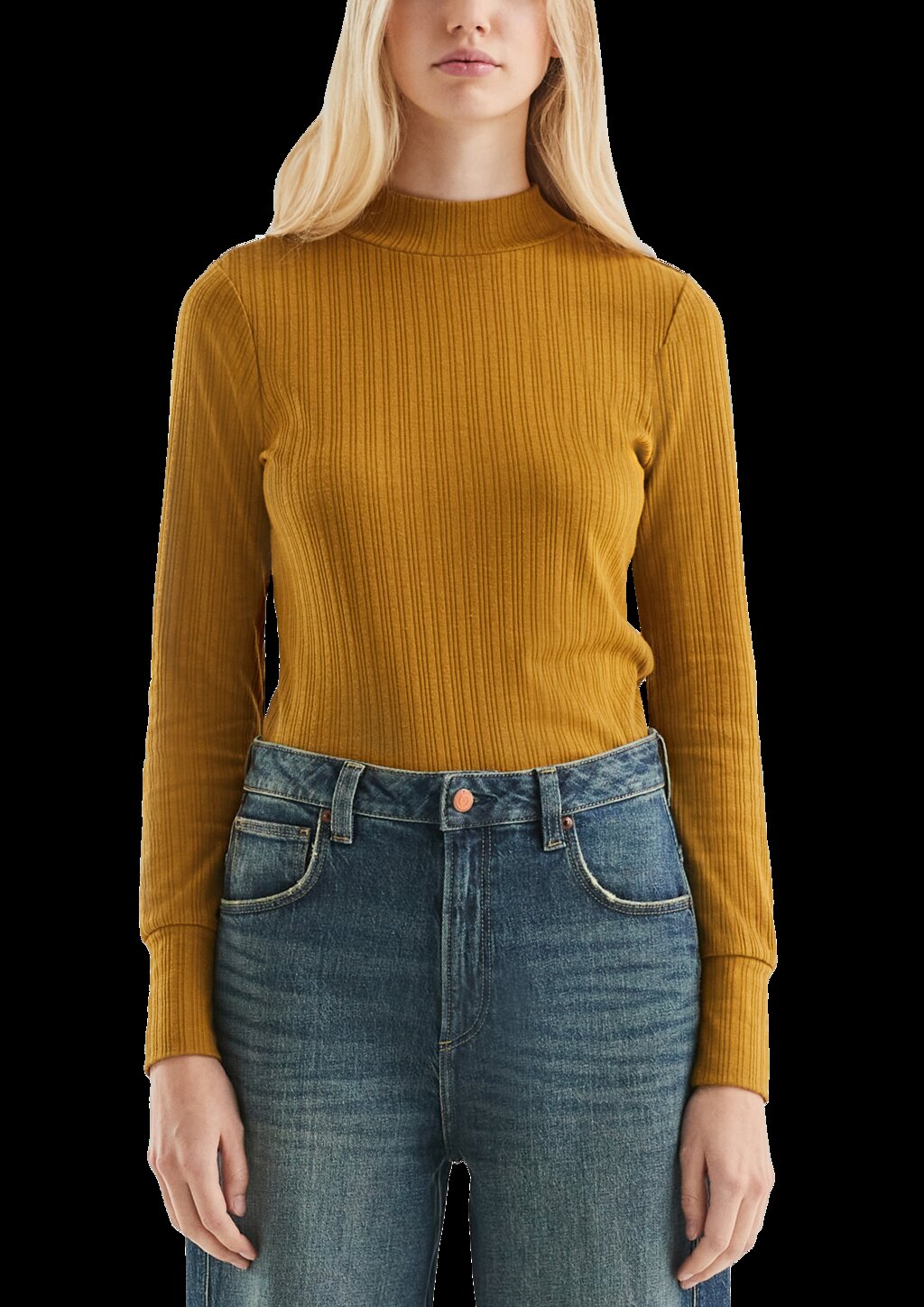 Geripptes Langarmshirt