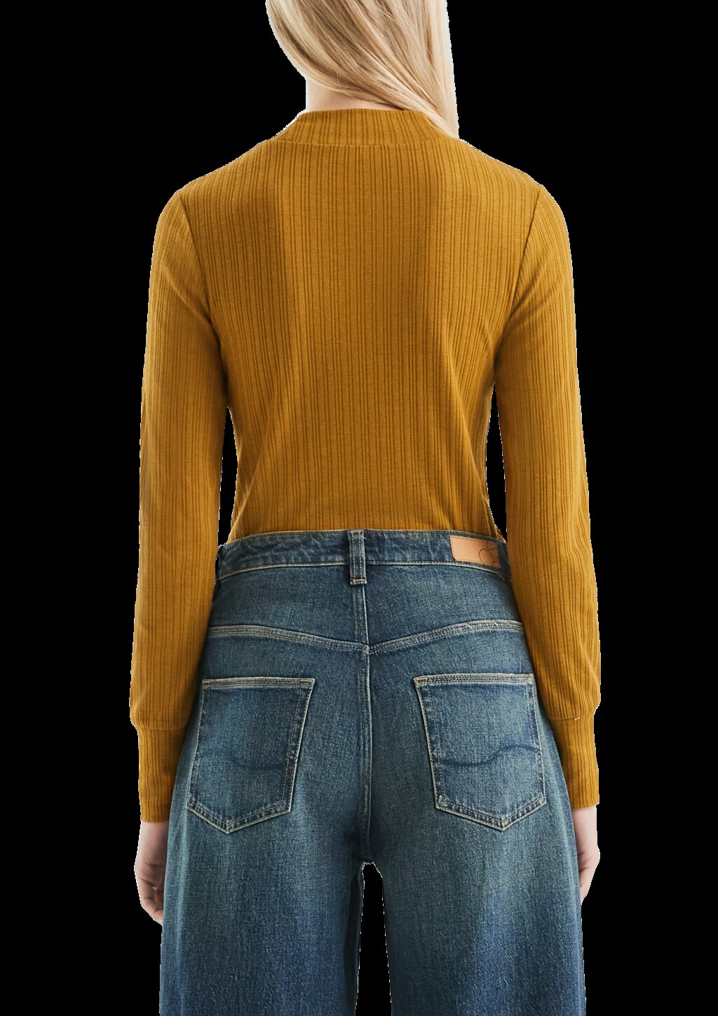 Geripptes Langarmshirt