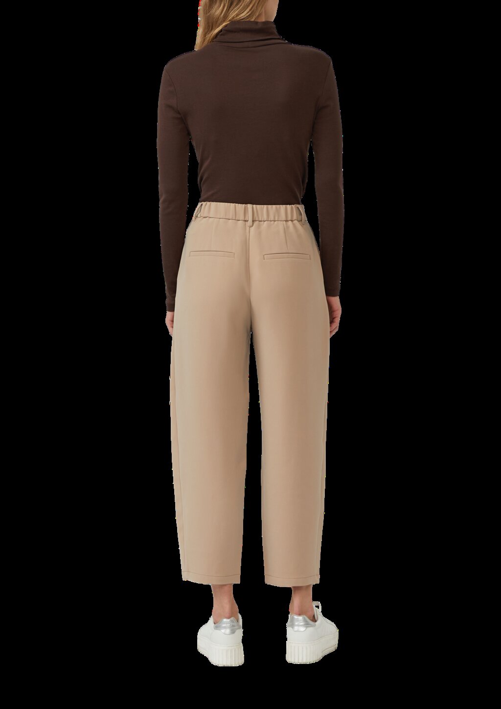 Barrel-Leg-Hose mit Bundfalten