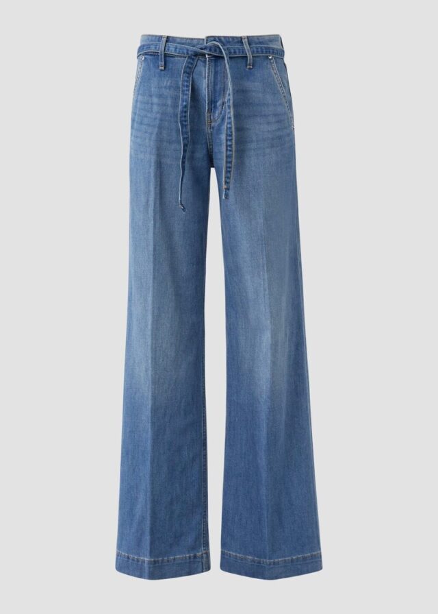 Jeans Suri/Regular Fit/Mid Rise/Wide Leg/mit Gürtel