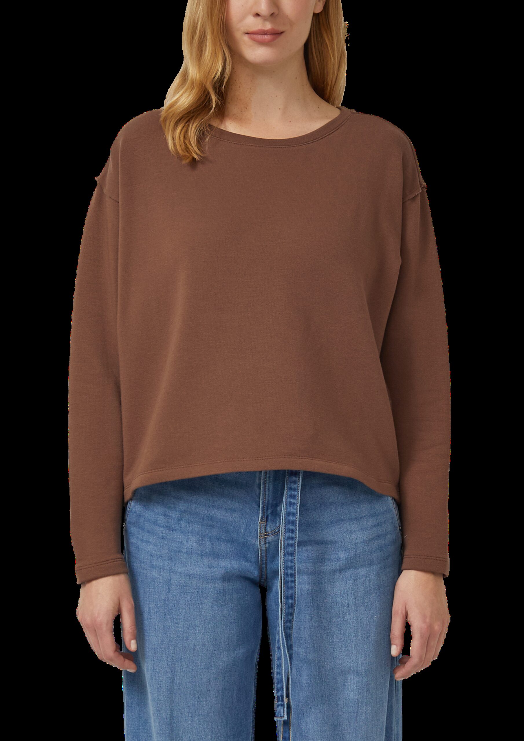 Verkürztes Sweatshirt mit Naht-Details