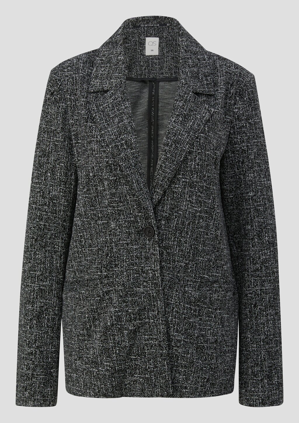 Melierter Blazer aus Interlockjersey