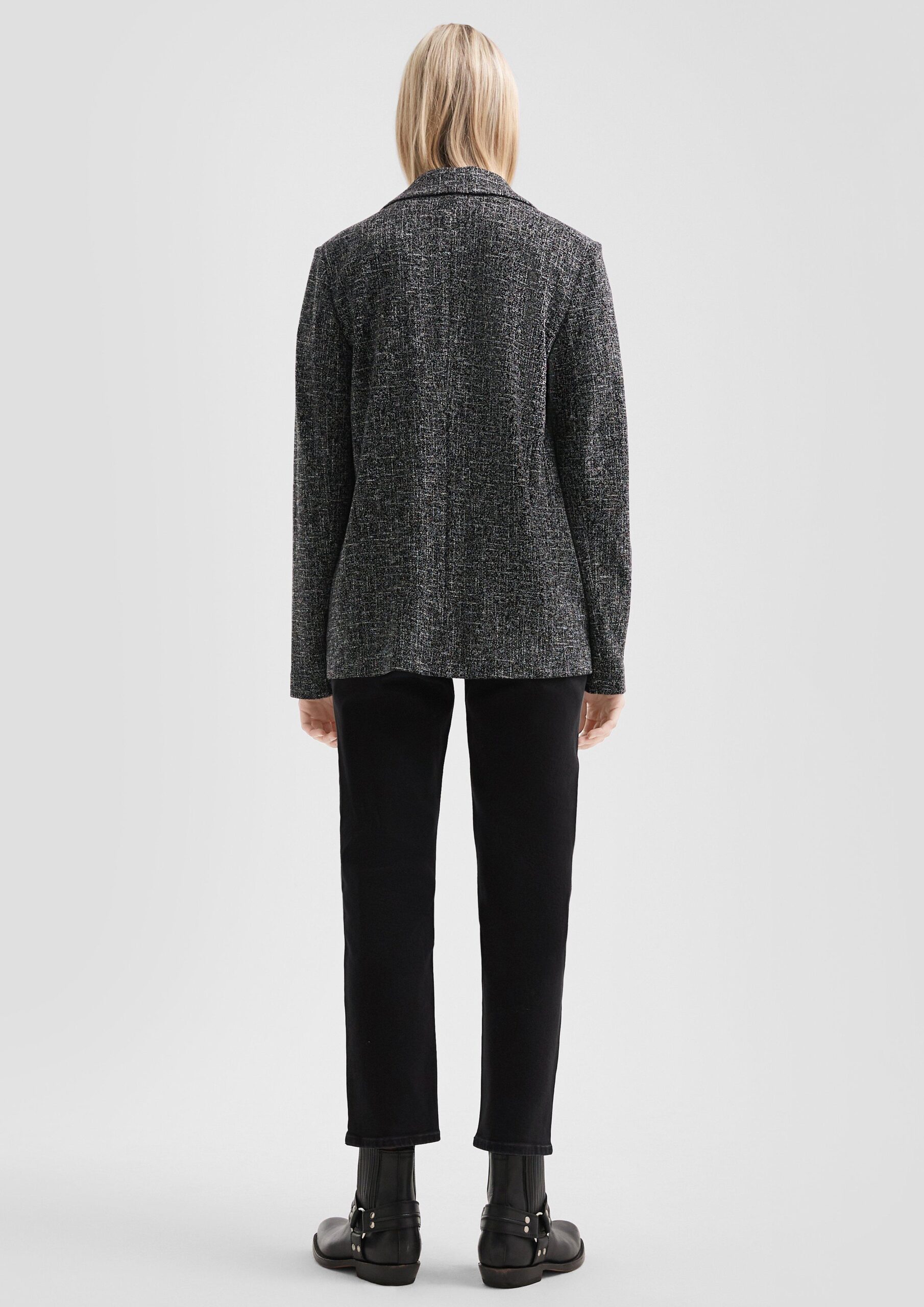 Melierter Blazer aus Interlockjersey