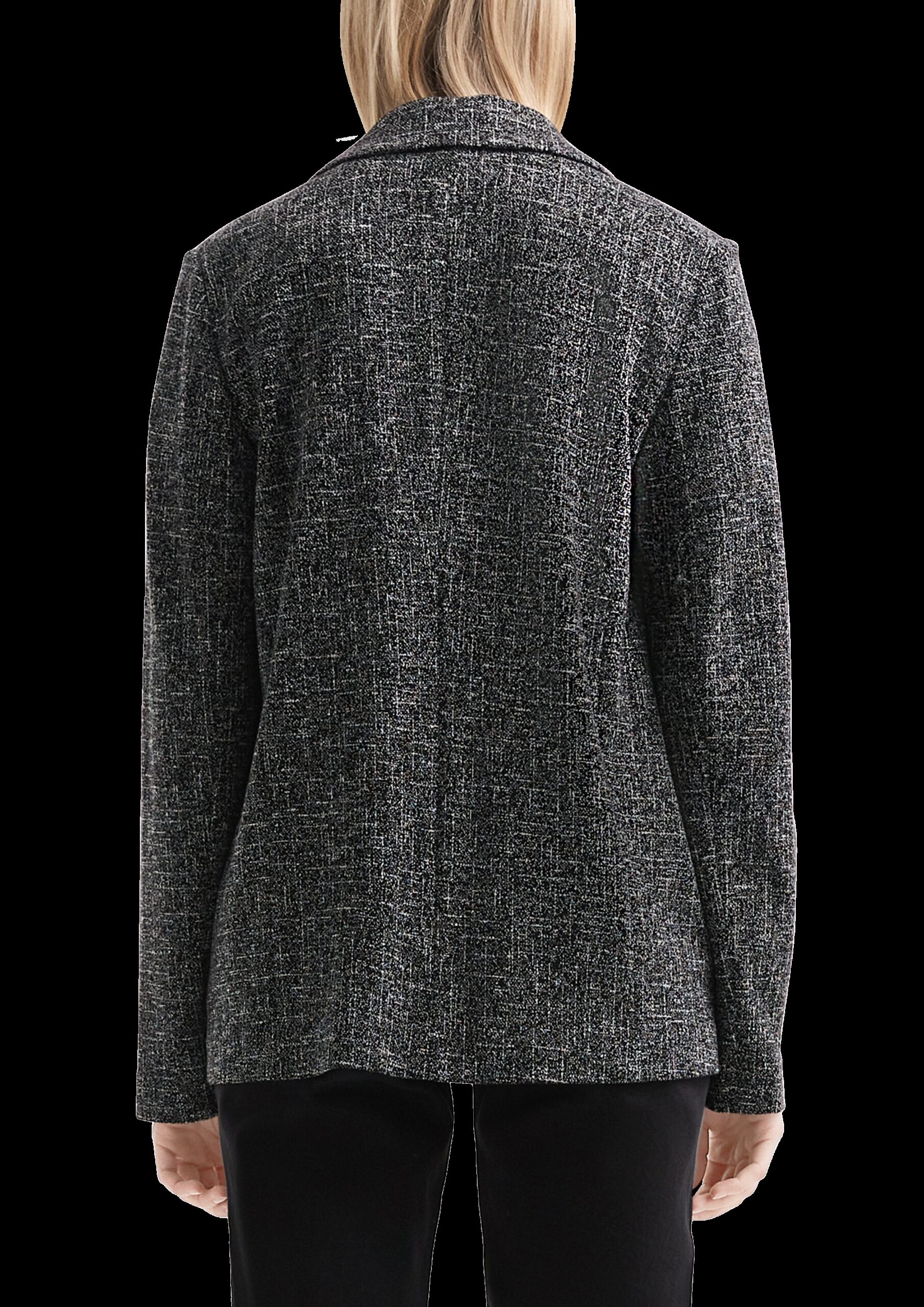 Melierter Blazer aus Interlockjersey