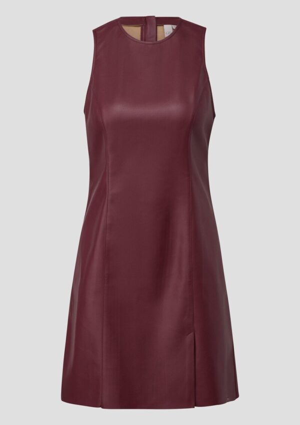 Minikleid in Lederoptik