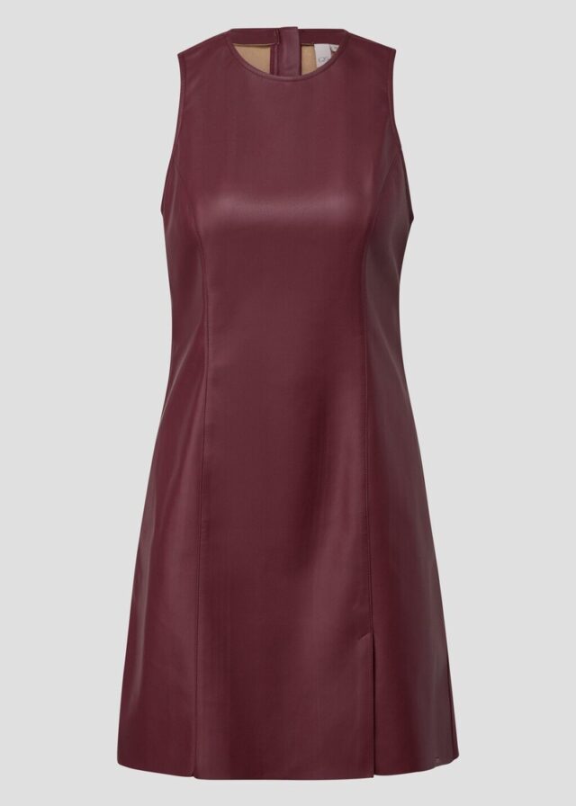 Minikleid in Lederoptik