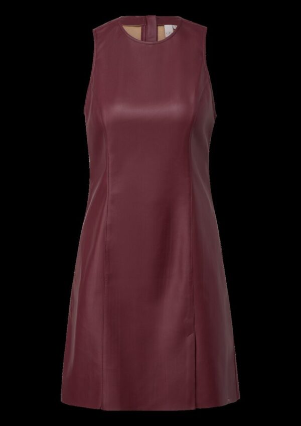 Minikleid in Lederoptik