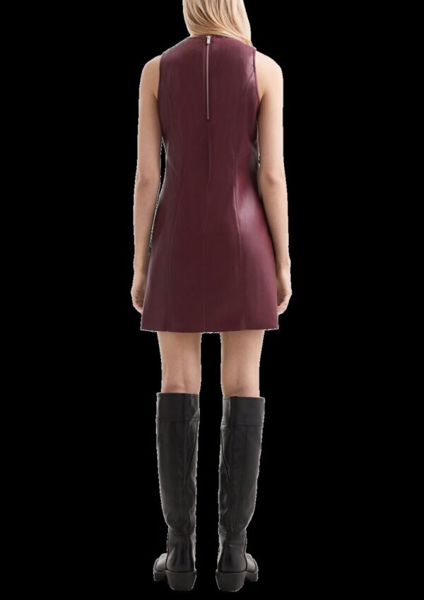 Minikleid in Lederoptik