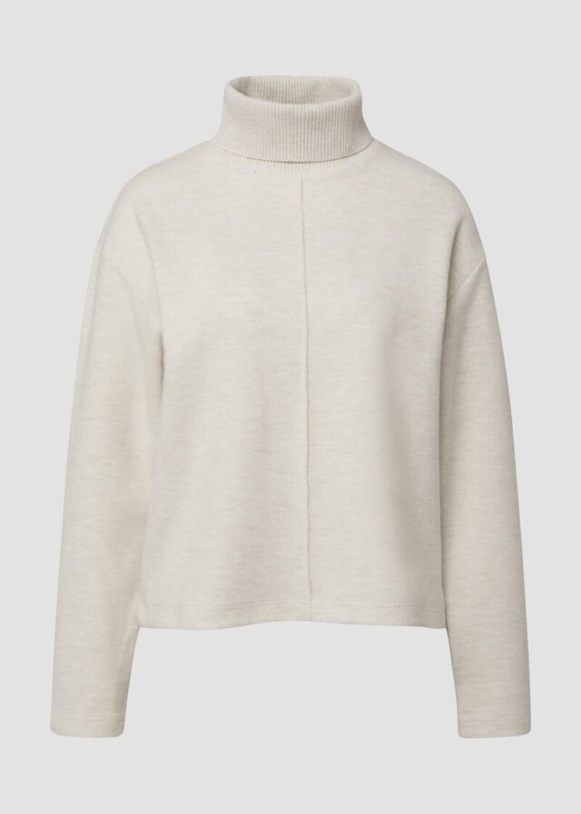 Weiches Sweatshirt mit hohem Rollkragen