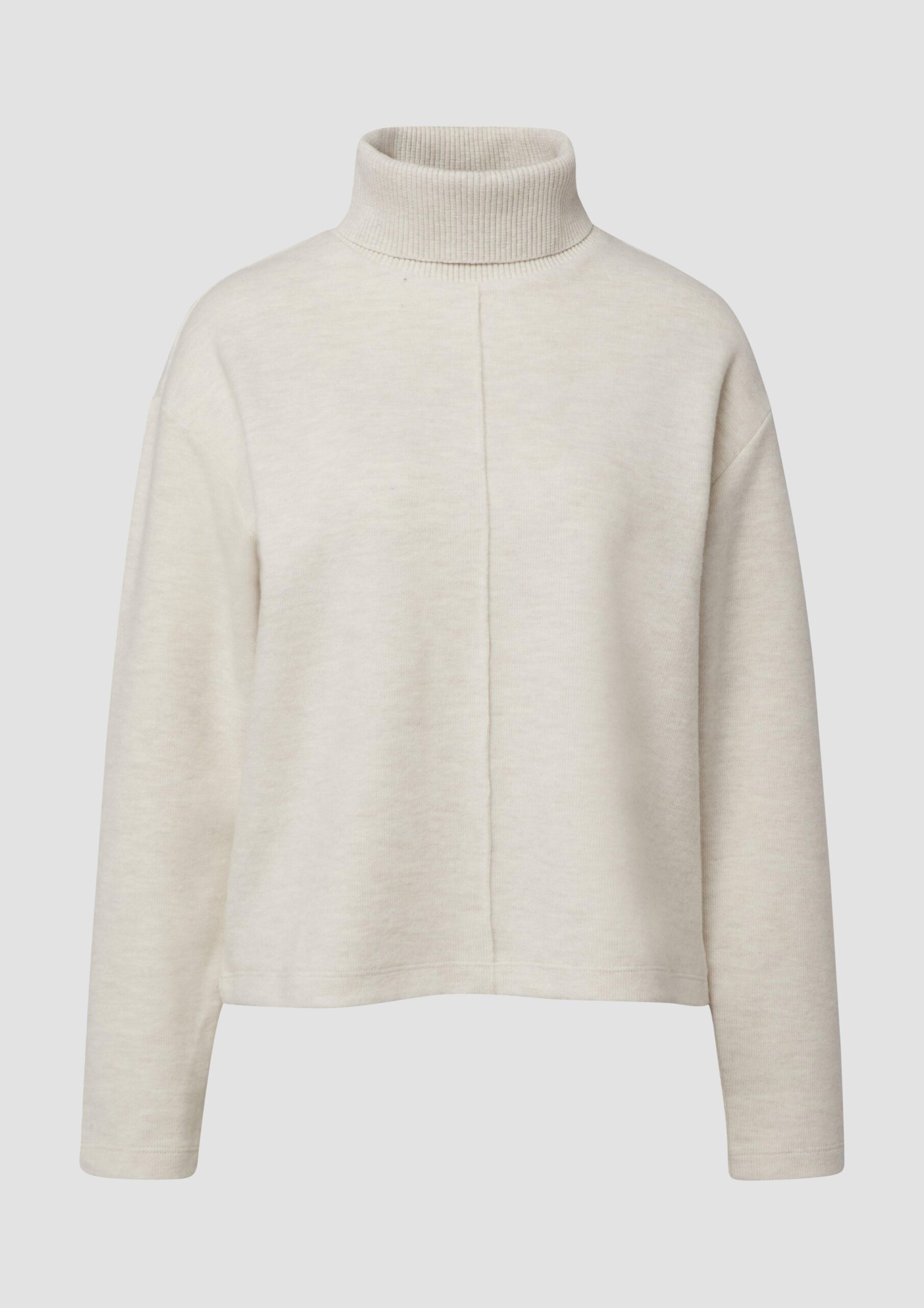 Weiches Sweatshirt mit hohem Rollkragen