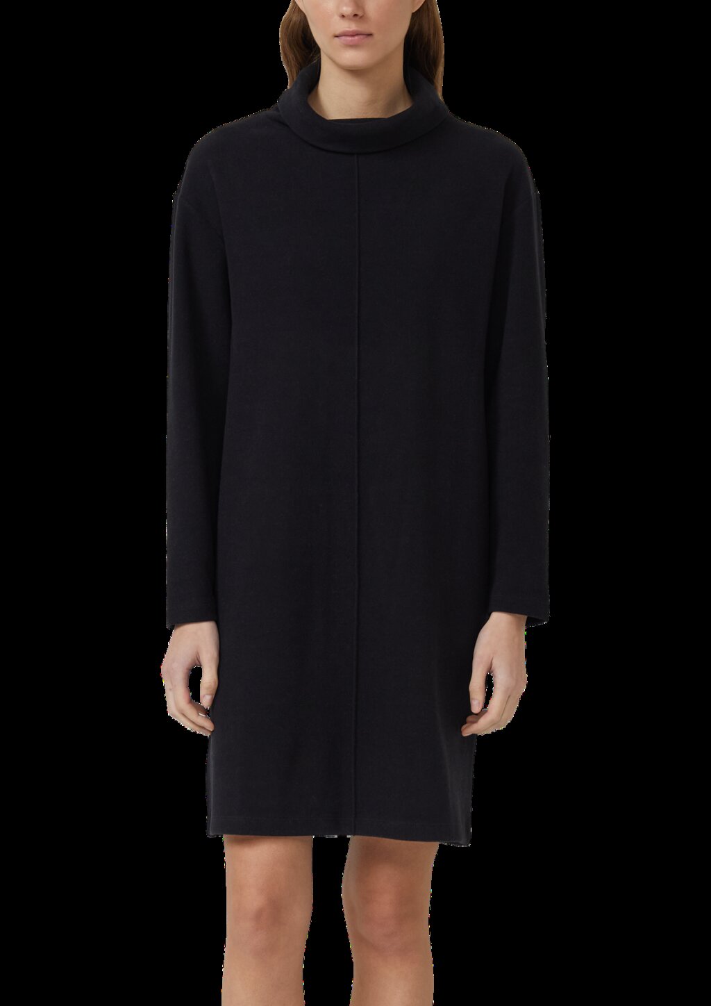 Weiches Jerseykleid mit Rollkragen