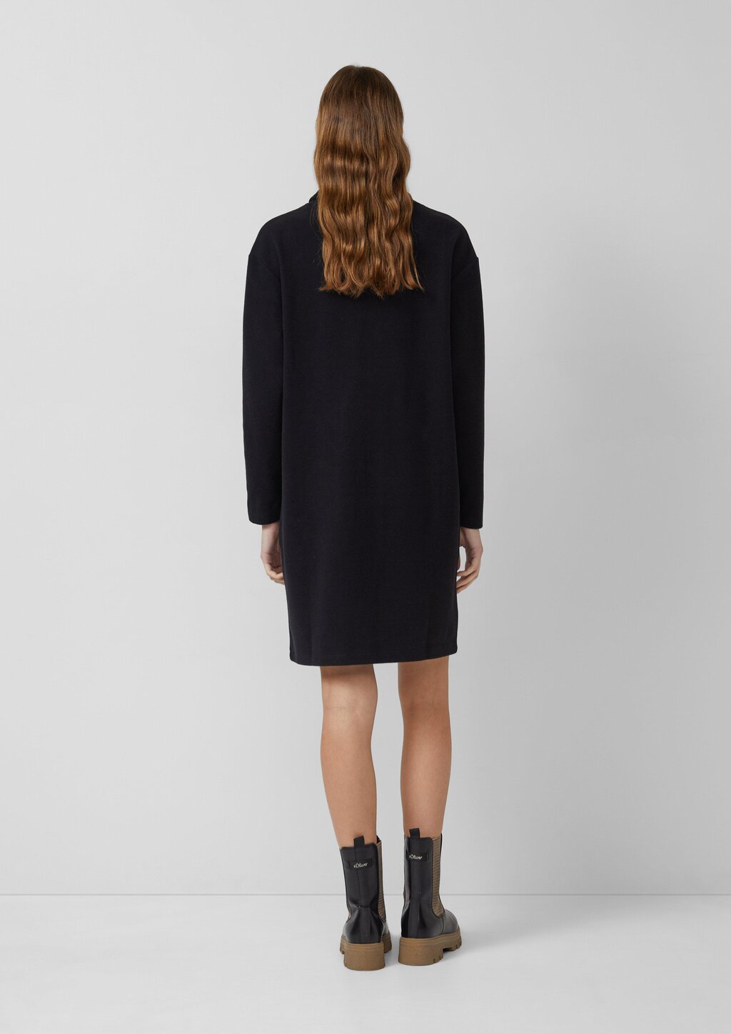 Weiches Jerseykleid mit Rollkragen