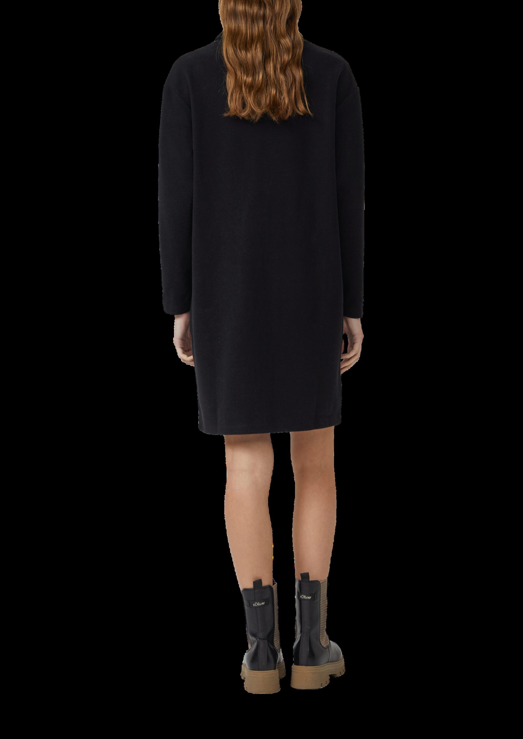 Weiches Jerseykleid mit Rollkragen