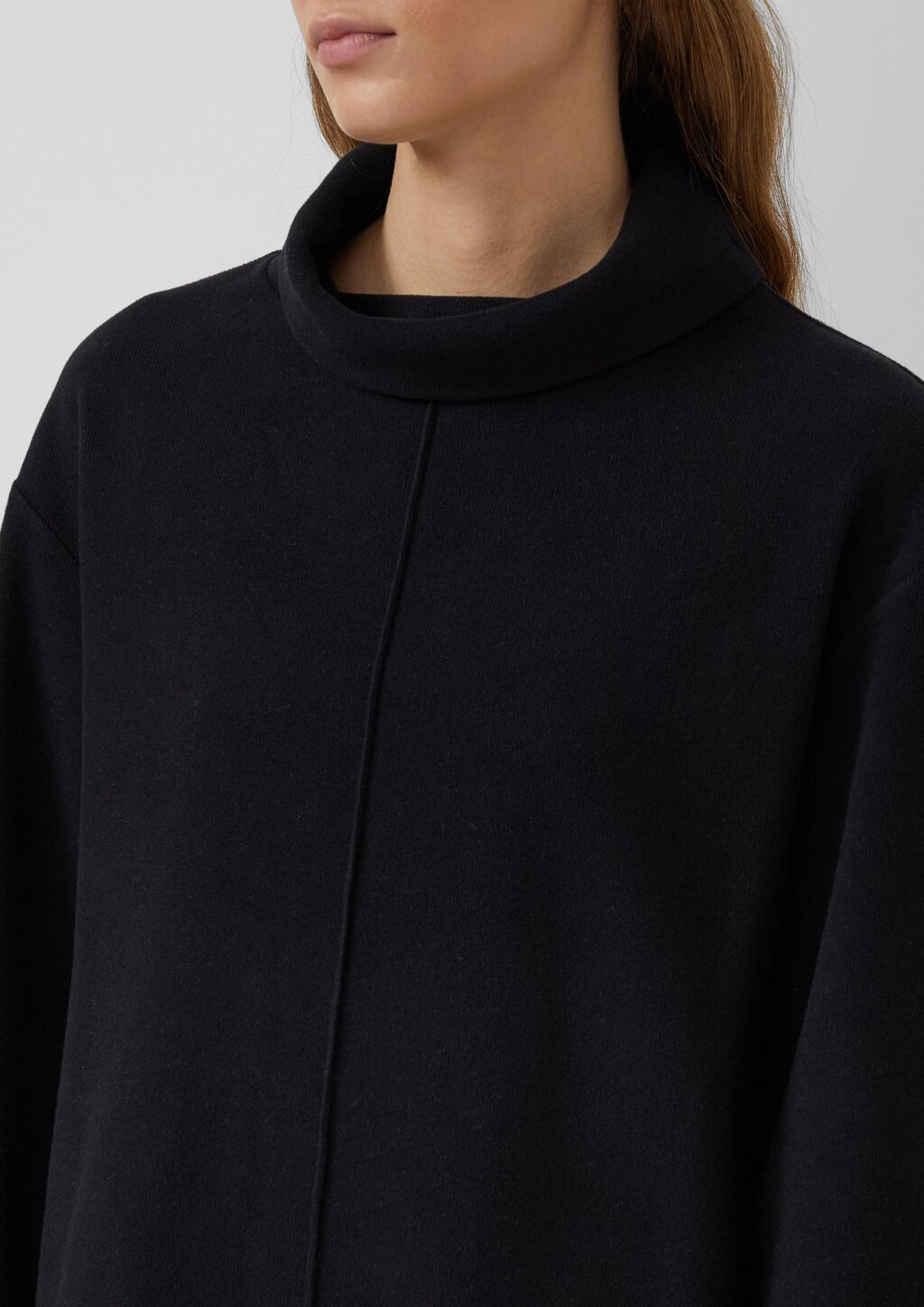 Weiches Jerseykleid mit Rollkragen