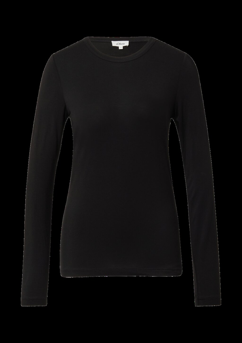 Feines Longsleeve aus Viskosestretch im Slim Fit