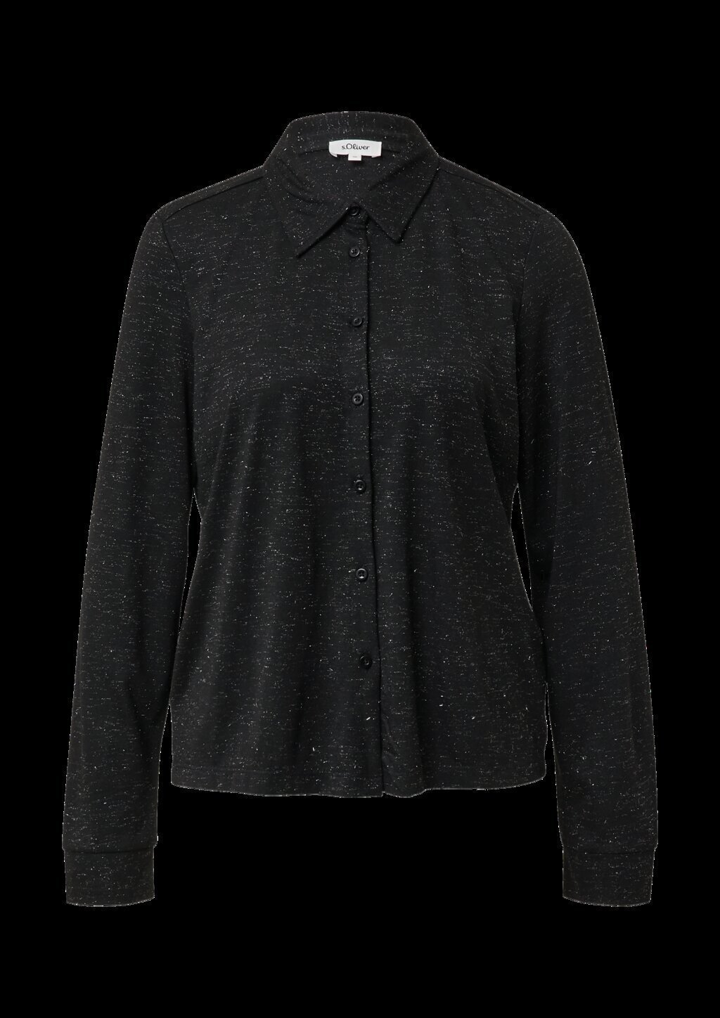 Jerseybluse mit Glitzergarn