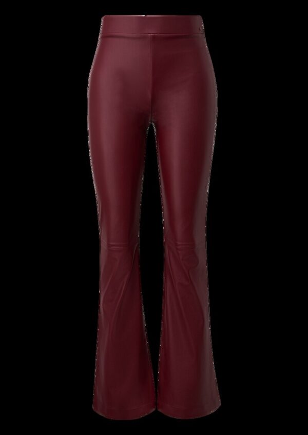 Flared Leg Pants in Lederoptik