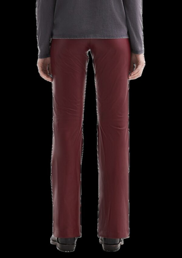 Flared Leg Pants in Lederoptik